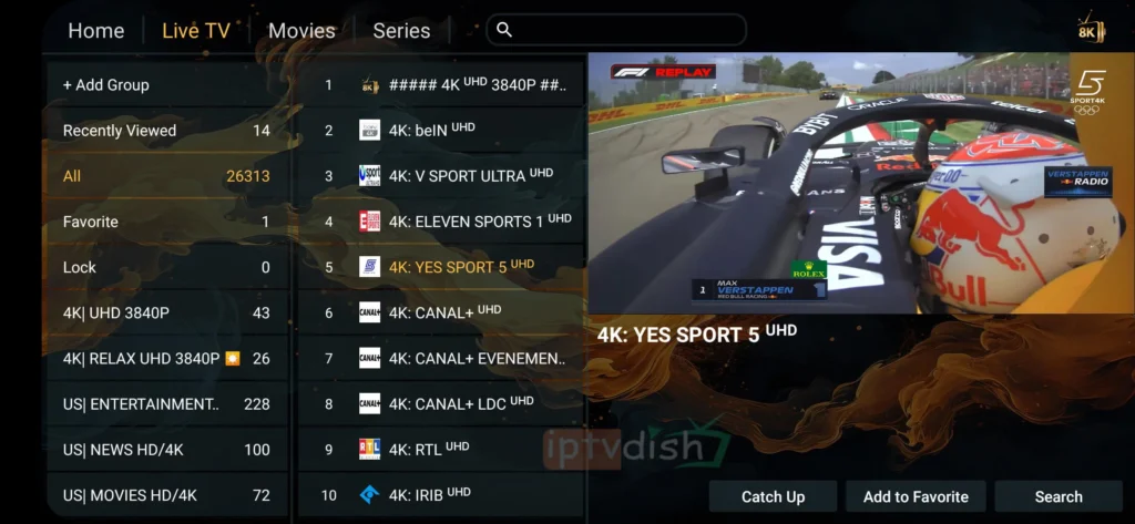 8K IPTV Subscription